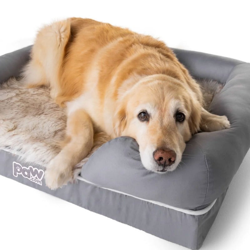 Paw Brands, PupLounge™ Memory Foam Bolster Bed Topper