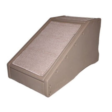 a close up image of a Pet Gear Step / Ramp Combination / chocolate