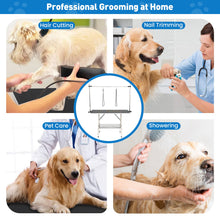 Foldable Dog Grooming Table with Height Adjustable Arms-Black