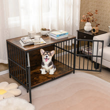 40 Inch Dog Crate Furniture Dog Kennel with Dual Lockable Double Doors