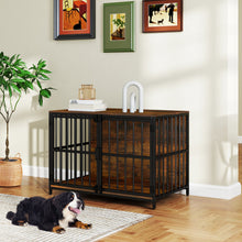 40 Inch Dog Crate Furniture Dog Kennel with Dual Lockable Double Doors