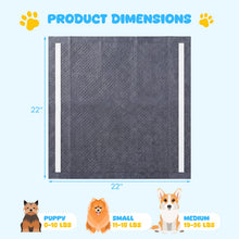 24" x 24" Charcoal Dog Pee Pads 6-Layer for Dogs