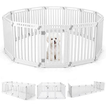 12-Panel Dog Playpen 31.5" Height Indoor Outdoor Pet Fence