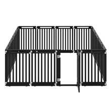 16-Panel Dog Playpen 31.5" Height Indoor Outdoor Pet Gate