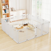 16-Panel Dog Playpen 31.5" Height Indoor Outdoor Pet Gate