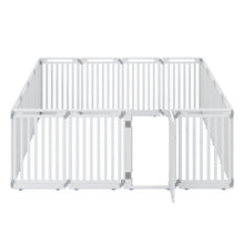 16-Panel Dog Playpen 31.5" Height Indoor Outdoor Pet Gate