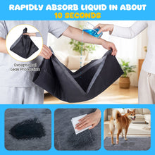 35.5" x 24" Charcoal Dog Pee Pads 6-Layer for Dogs