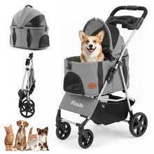 3-in-1 Foldable Pet Stroller for Small to Medium Dogs