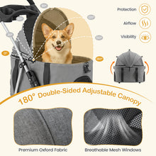 3-in-1 Foldable Pet Stroller for Small to Medium Dogs
