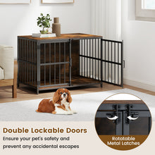 40 Inch Dog Crate Furniture Dog Kennel with Dual Lockable Double Doors
