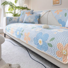 Boho Style Ice Silk Latex Sofa Cover Slipcover | Dog Hair Couch Cover