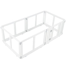 Clear Plastic Dog Playpen with Door - 8 Panel