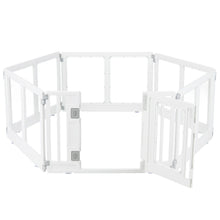 Clear Plastic Dog Playpen with Door - 8 Panel