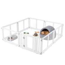 Clear Plastic Dog Playpen with Door - 8 Panel