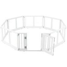 Clear Plastic Dog Playpen with Door - 8 Panel