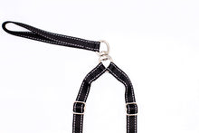 Outdoor Style Black Reflective Adjustable Double Leash