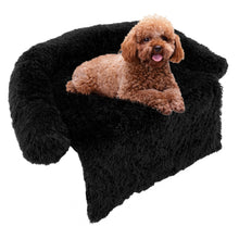 Plush Calming Dog Couch Bed with Anti-Slip Bottom