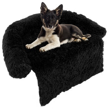 Plush Calming Dog Couch Bed with Anti-Slip Bottom
