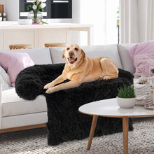Plush Calming Dog Couch Bed with Anti-Slip Bottom