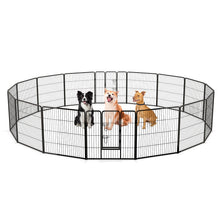 16 Panel 24/32/40 Inches Height Dog Playpen with Lock and Large Door