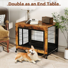 Industrial Dog Kennel with Flip-up Top 3 Lockable Doors and Removable Tray