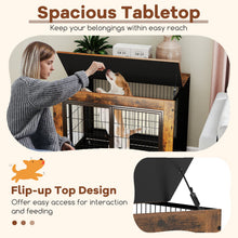 Industrial Dog Kennel with Flip-up Top 3 Lockable Doors and Removable Tray