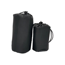 a pair of black cloth bag 