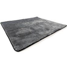 a full view of an image of a waterproof grey dog blanket