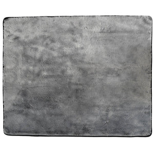 A top view image of a waterproof grey dog blanket