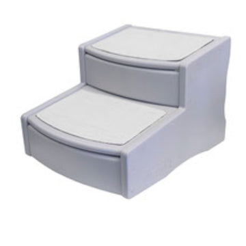 A full close up view of Pet Gear Easy Step II Extra Wide, Essential Grey