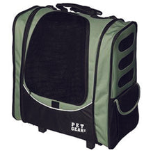 A close up image of a -in-1 Pet Carrier [Backpack/Tote/Roller Bag/Carrier/Car Seat Sage