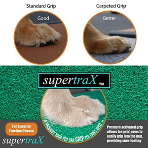 a poster of the benefits and difference of the use of supertrax compared to other ramp grip