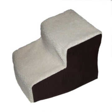 A full close up view of Pet Gear Easy Step II Deluxe Soft Step, Oatmeal/Chocolate