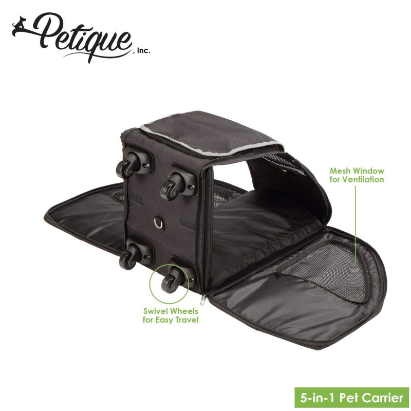 Petique 5-in-1 Travel Pet Carrier (Pet Carrier Only) for Dog/Cat