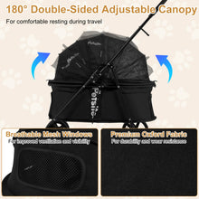 Foldable Pet Stroller for Small to Medium Dogs with Brake