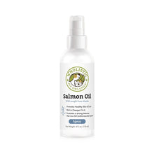 A spray bottler of a 118ml wild salmon oil for dogs