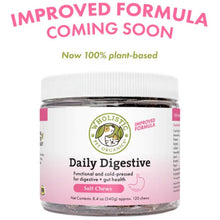 A front picture of the Daily digestive soft chews in 120 chews  bottle