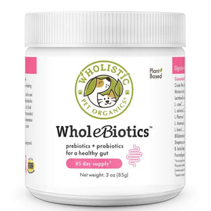 front picture of WHOLEBIOTICS™ in 85g bottle