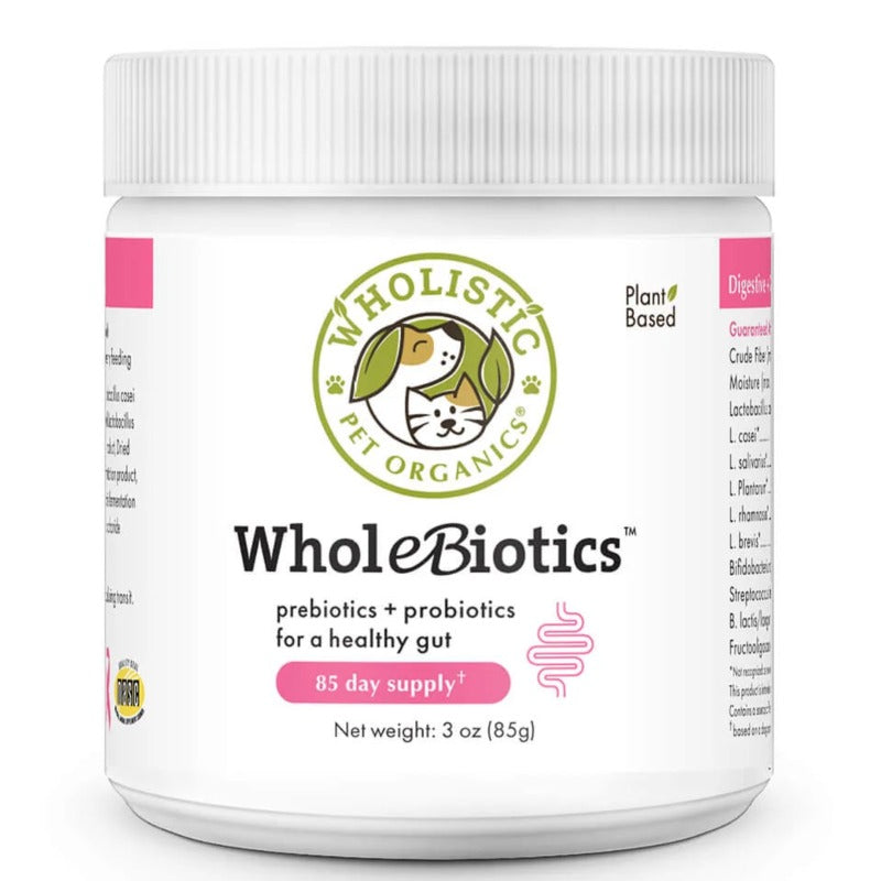 front picture of WHOLEBIOTICS™ in 85g bottle