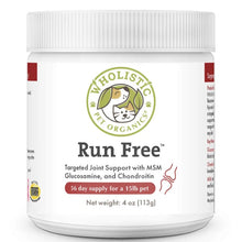 Front picture of RUN FREE™ 113g bottle. 
