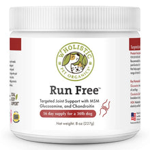 Front picture of RUN FREE™ 227g bottle. 