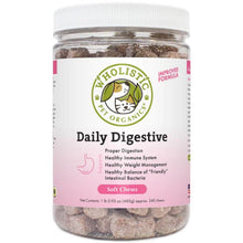 A front picture of the Daily digestive soft chews in 240 chews bottle