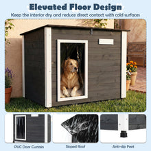 Wooden Dog House Outdoor with Openable Roof - Large