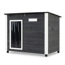 Wooden Dog House Outdoor with Openable Roof - Large