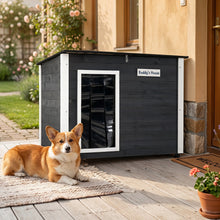 Wooden Dog House Outdoor with Openable Roof - Large
