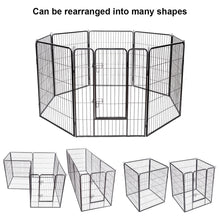 8 Metal Panel Heavy Duty Pet Playpen Dog Fence with Door