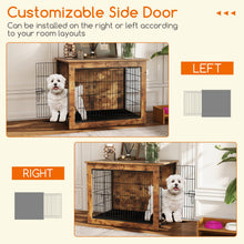 Dog Crate Furniture with Cushion and Double Doors for Small/Medium Dogs