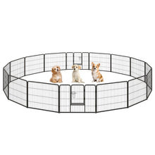 16 Panel 24/32/40 Inches Height Dog Playpen with Lock and Large Door