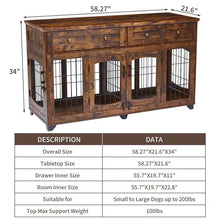 Modern Console Dog Crate
