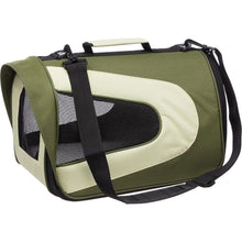 Pet Life ® Sporty Mesh Airline Approved Zippered Folding Collapsible Travel Pet Dog Carrier
